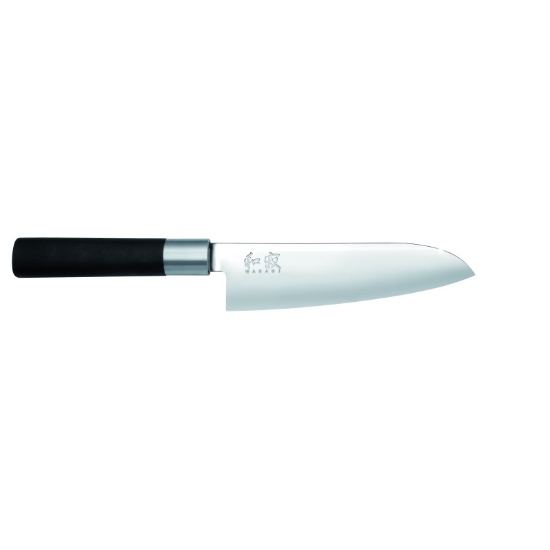 Nóż Santoku 16 cm  KAI Wasabi Black