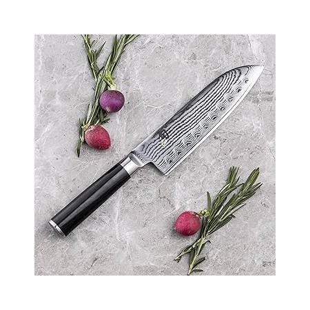 Nóż Santoku karbowany 18 cm KAI Shun